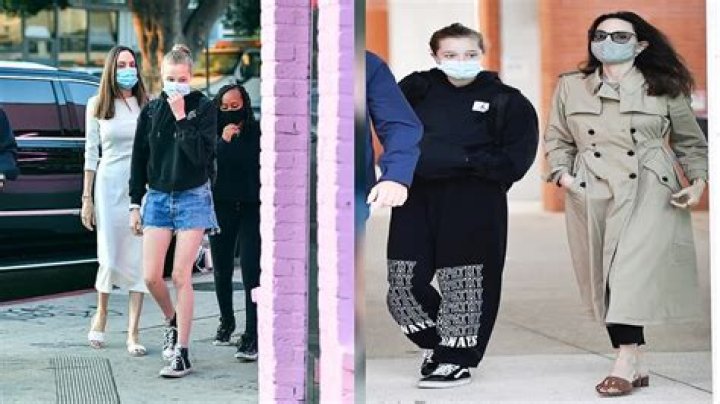 Shiloh Jolie-Pitt, 15, Rocks Black Sweatpants That Read ‘Empathy’ In Venice With Mom Angelina