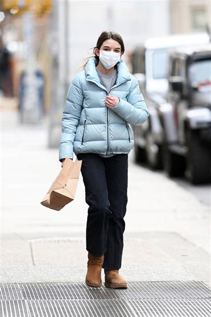 Suri Cruise, 14, Rocks Trendy Baby Blue Puffer During Solo Coffee Run — See Pic