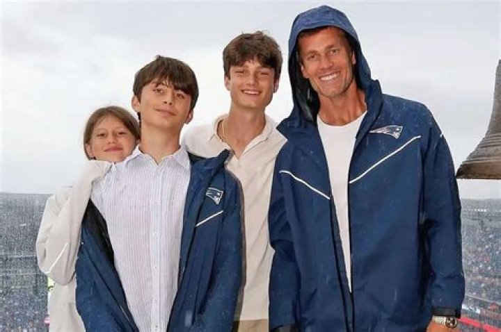 Tom Brady Seen In 1st Photos Since Divorcing Gisele With Kids Vivian, 9, & Benjamin, 12, At Movie